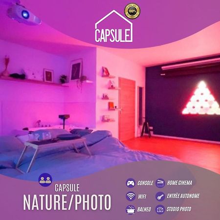 Capsule Nature & Photos - Jacuzzi - Netflix & Home Cinema - Ps5 & Jeu Thun-Saint-Martin 外观 照片