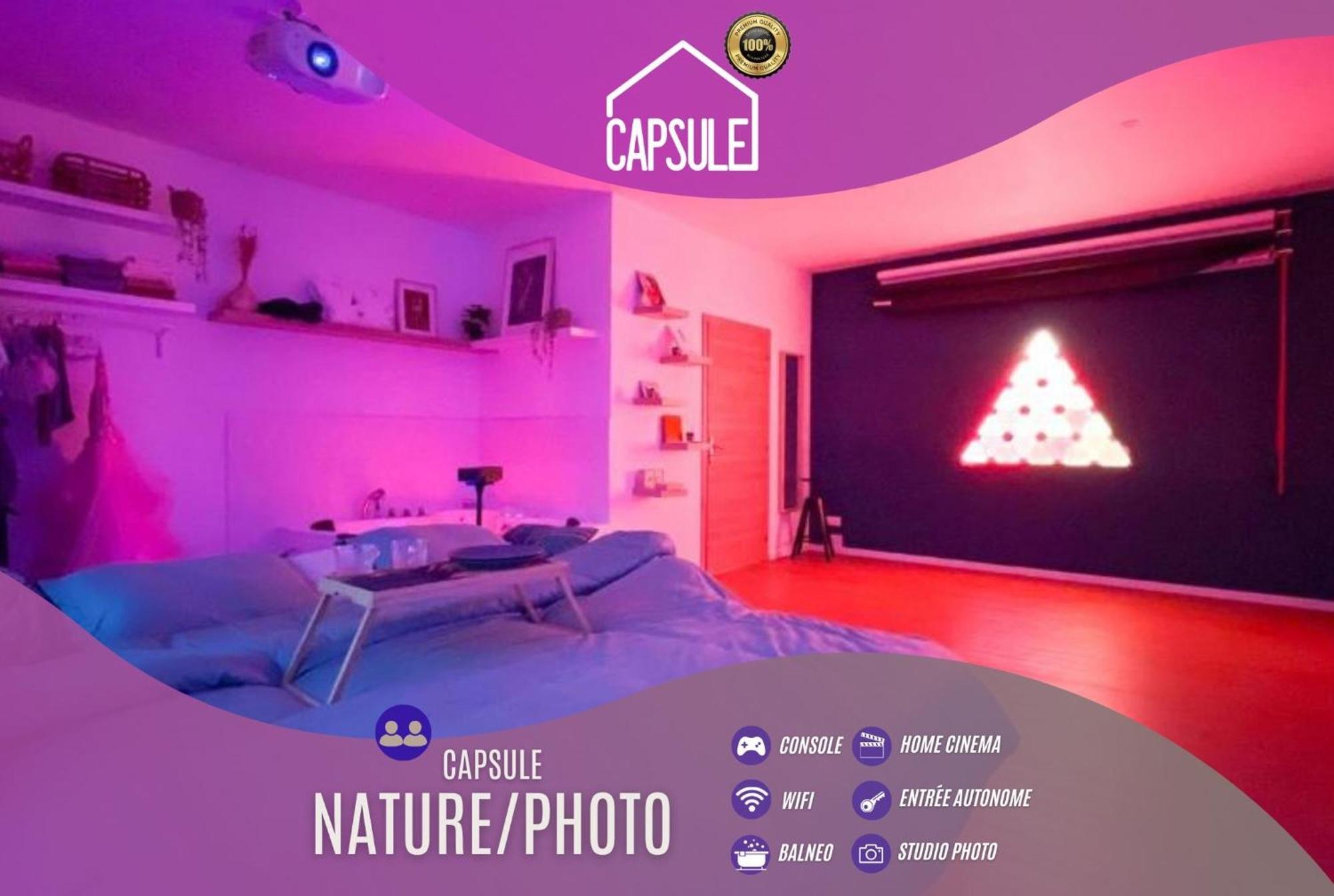 Capsule Nature & Photos - Jacuzzi - Netflix & Home Cinema - Ps5 & Jeu Thun-Saint-Martin 外观 照片